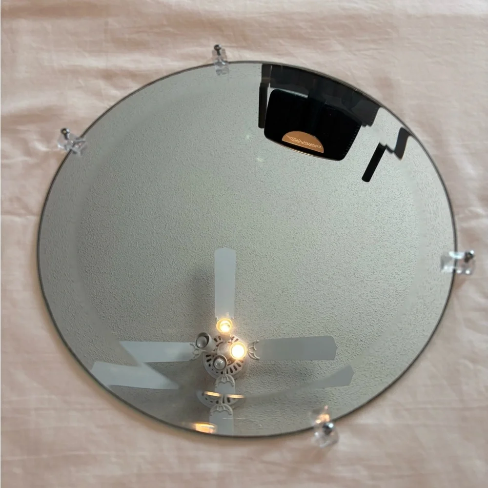 12” Round Beveled Wall Mirror